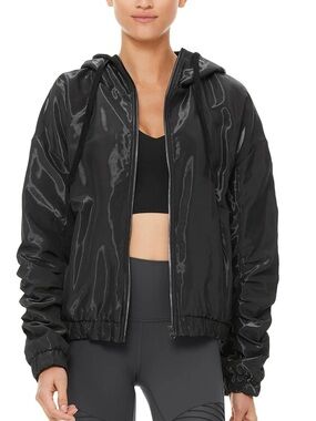 ALO YOGA SLEEK REVERSIBLE FLEECE JACKET